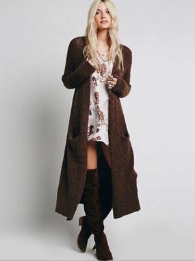 Free People Santa Cruz Duster Sweater Coat